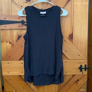 Charcoal black tank top